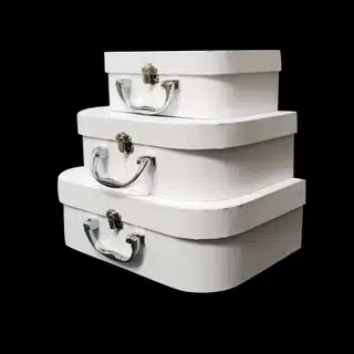 Gift box with iron handle