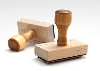 Wooden stamps